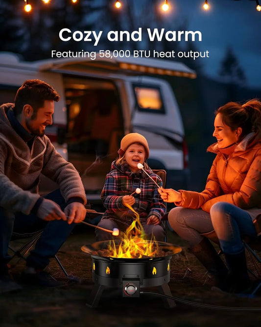 Portable Firepit With Grilling Grate