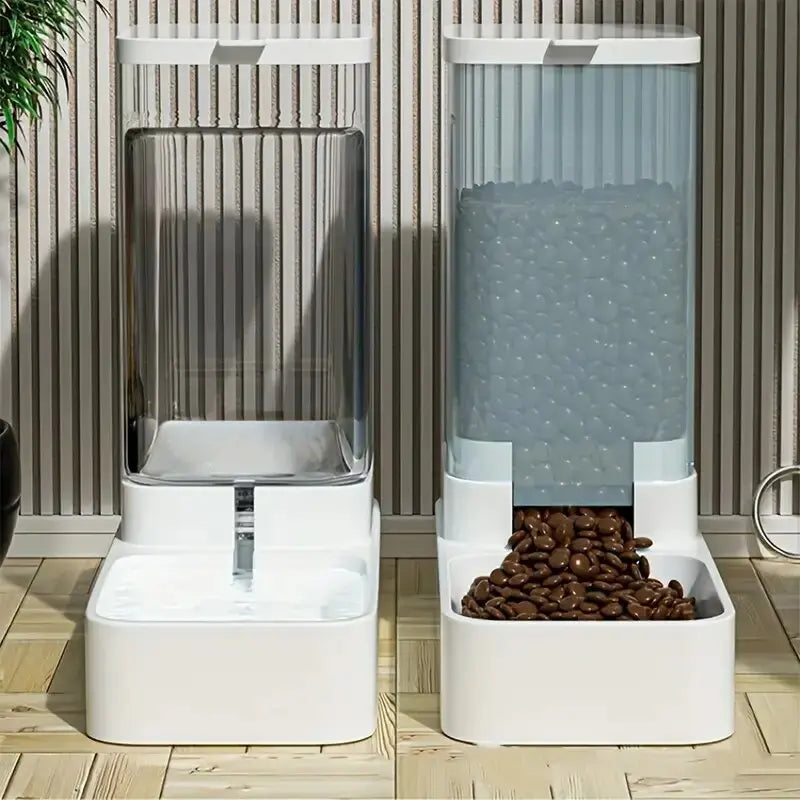 1pc/2pcs Automatic Dog Feeder/Water Dispenser