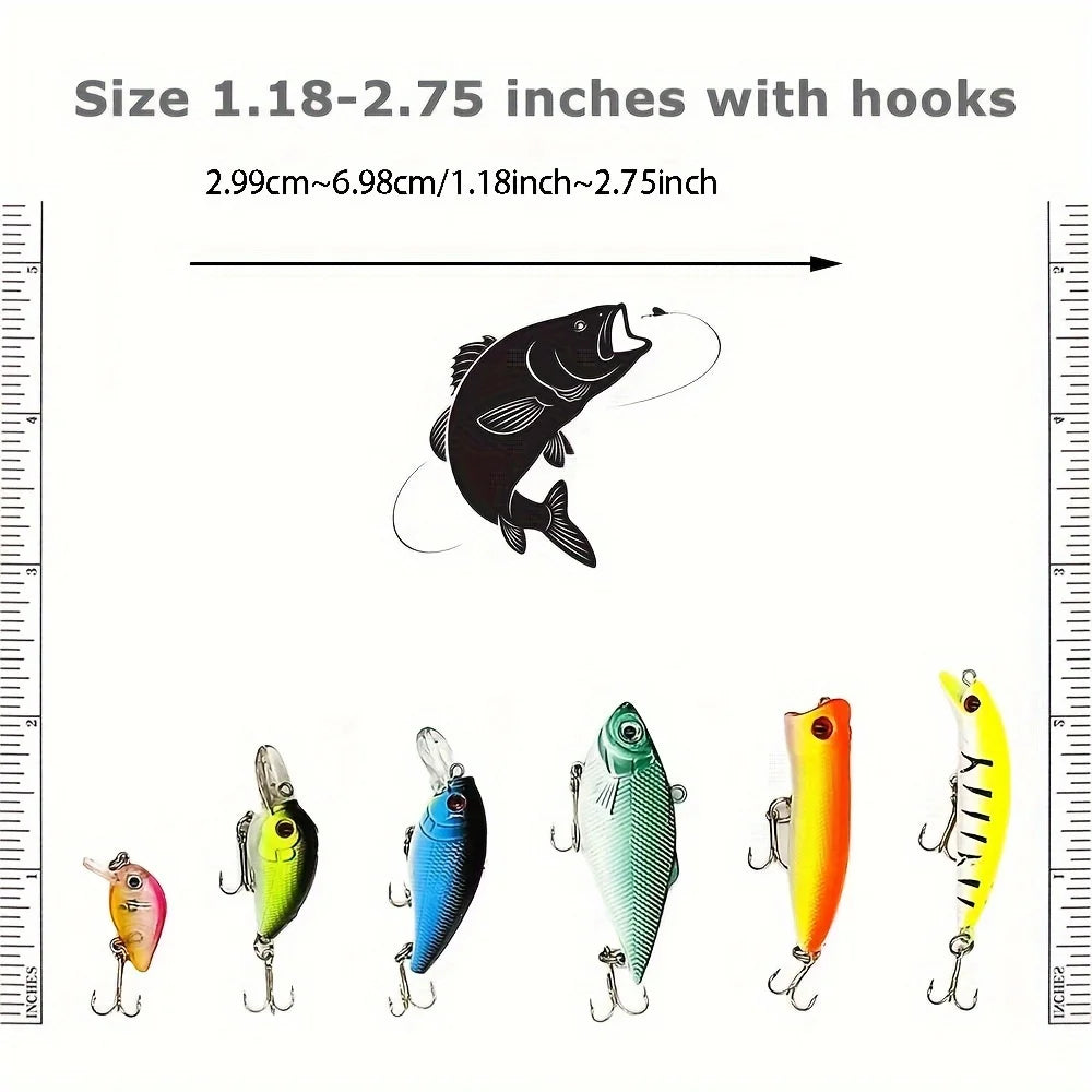 30Pcs Fishing Lures Set
