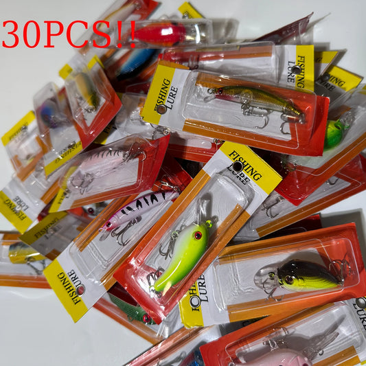 30Pcs Fishing Lures Set