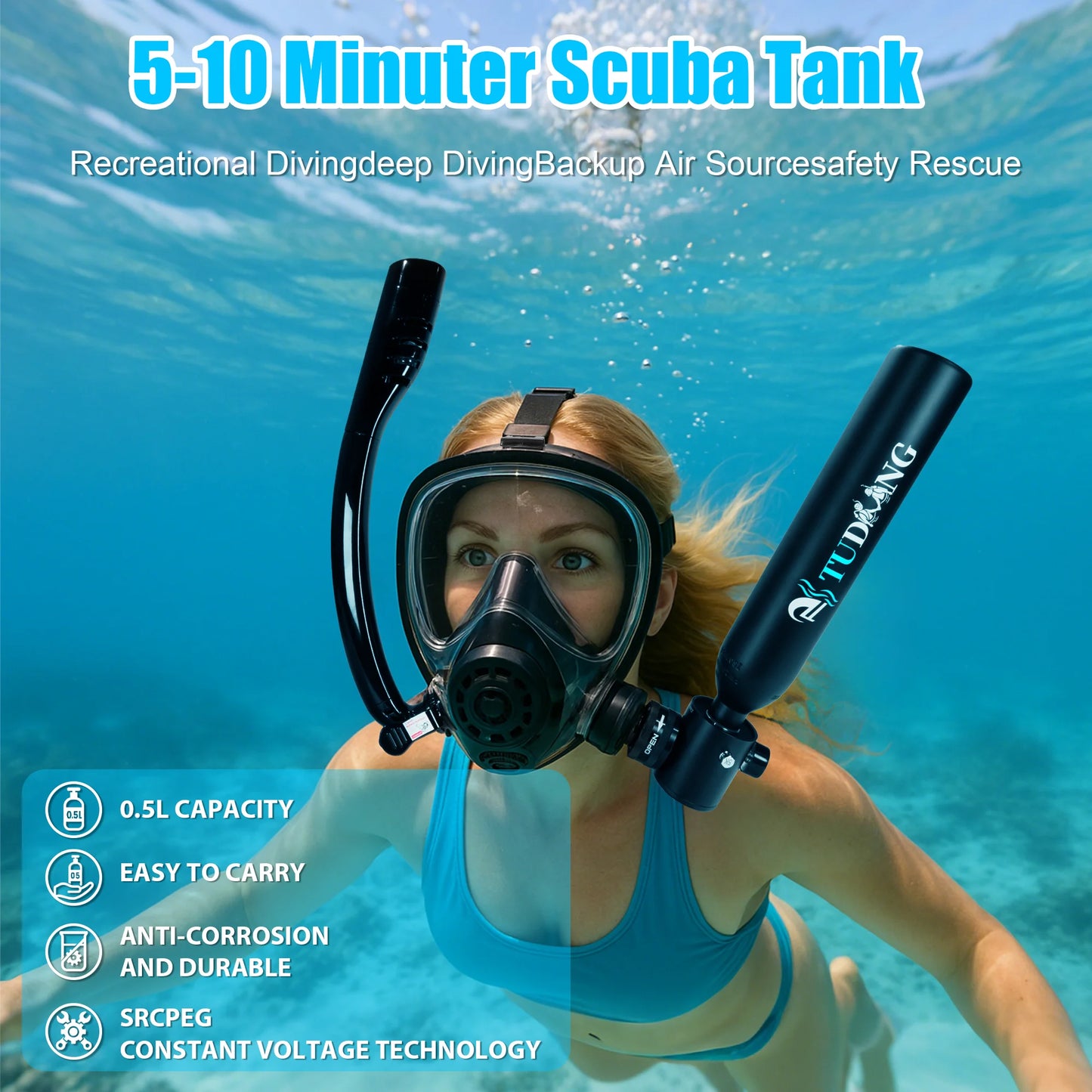 0.5L Mini Scuba Diving Tank