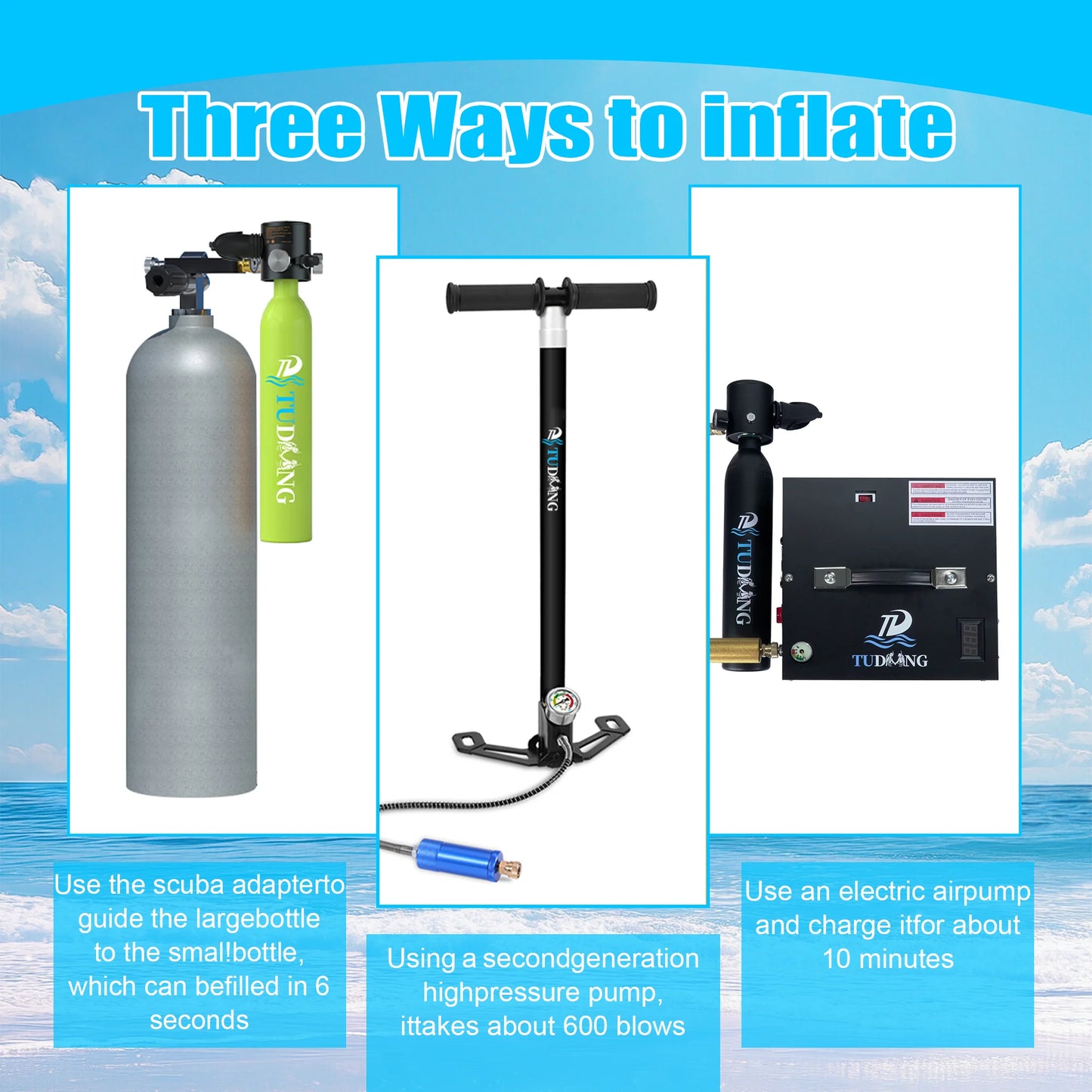 0.5L Mini Scuba Diving Tank