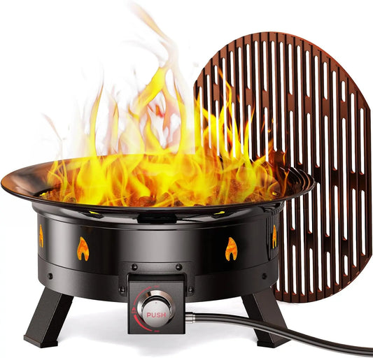 Portable Firepit With Grilling Grate