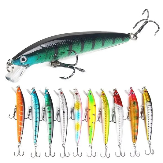 10 Piece Minnow Fishing Lures