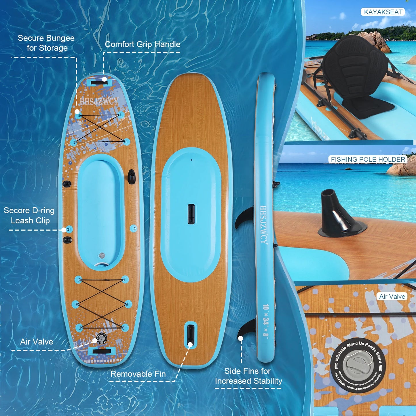 10' Inflatable Paddle Board