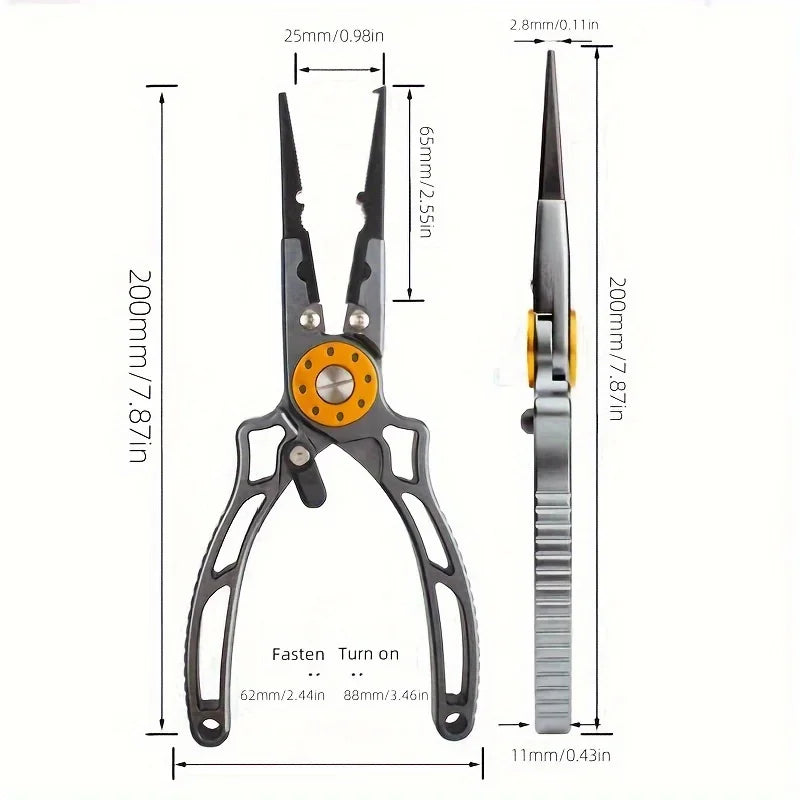 Aviation Aluminum Multi-functional Fishing Pliers