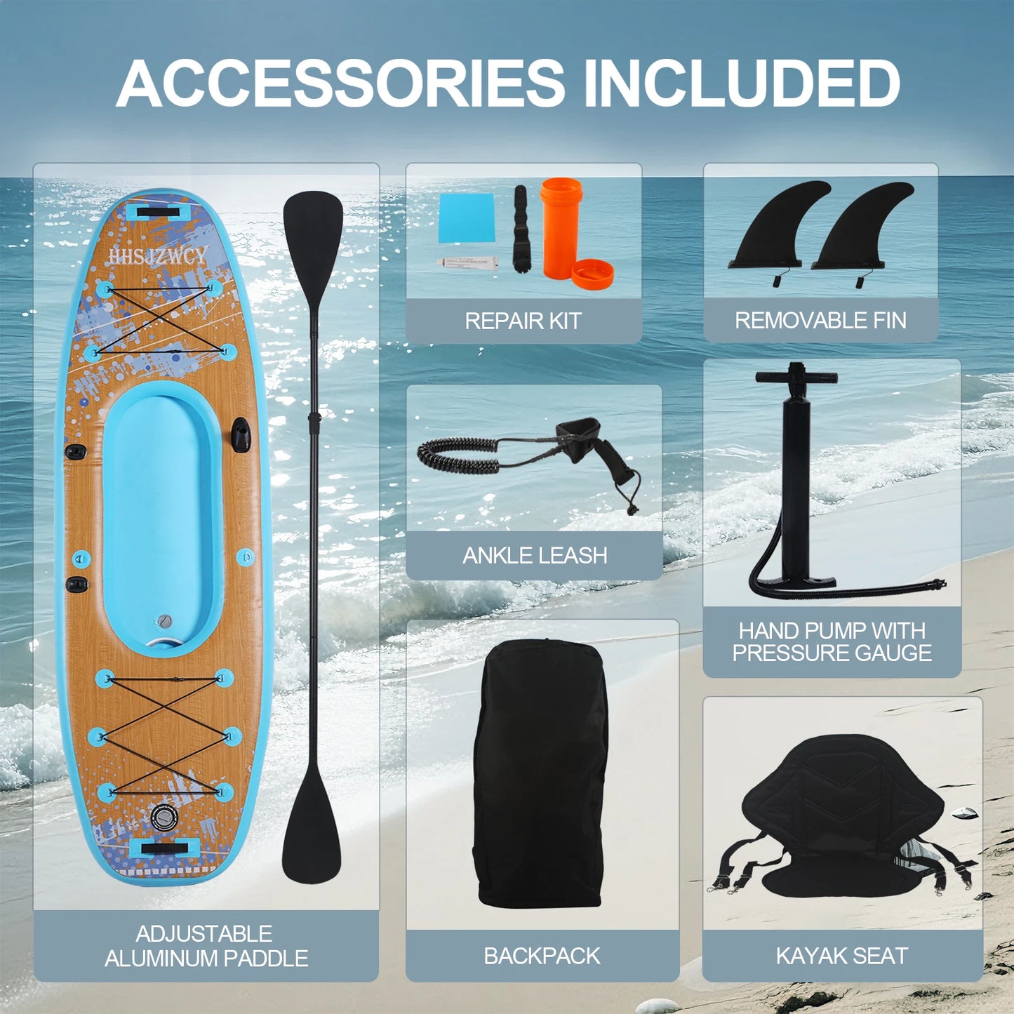 10' Inflatable Paddle Board