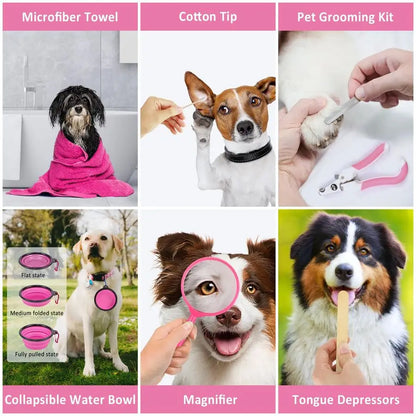 136pcs Dog First Aid Kit