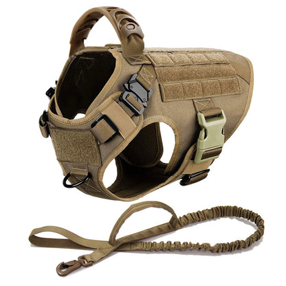 Tactical Dog Harness Leash Set