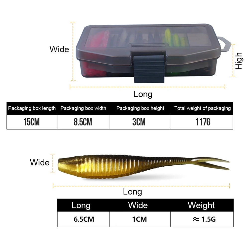 61 Piece Artificial Lure Kit