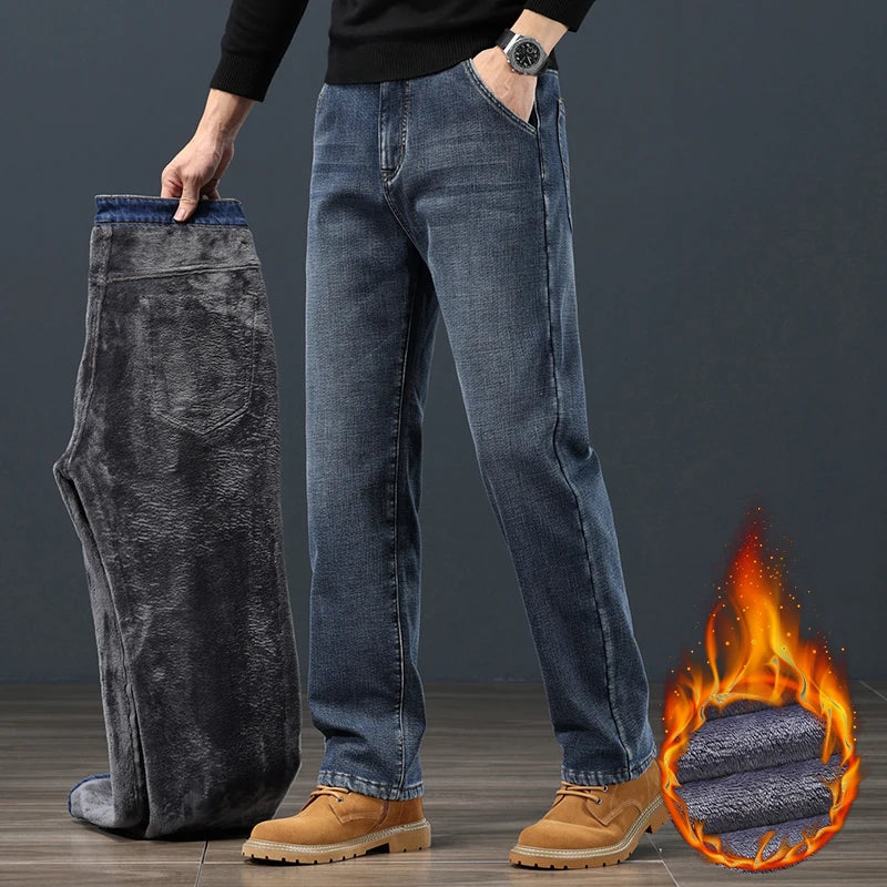 Men's Fleece Jeans