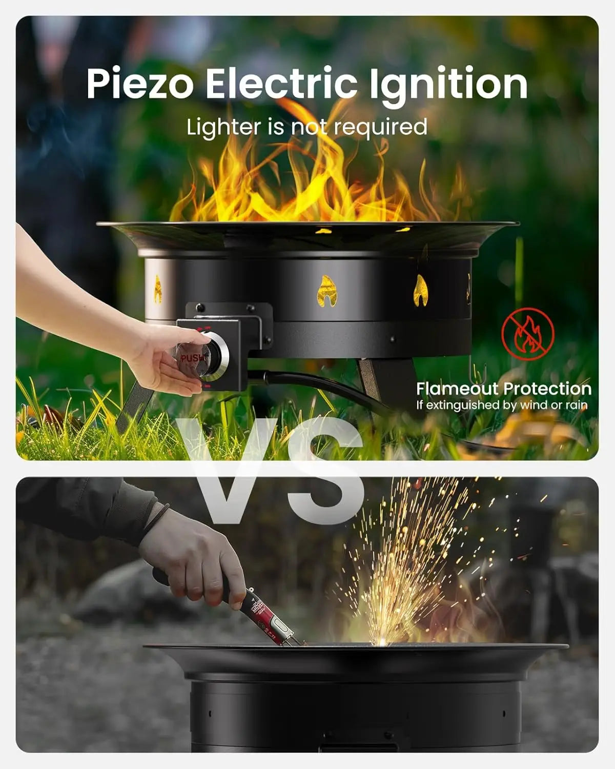 Portable Firepit With Grilling Grate