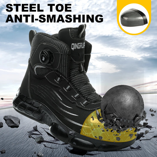 Men's High Top Lace-Free Shoes