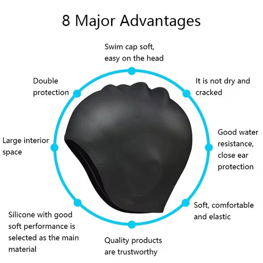 Professional Durable Silicone Swimming Cap