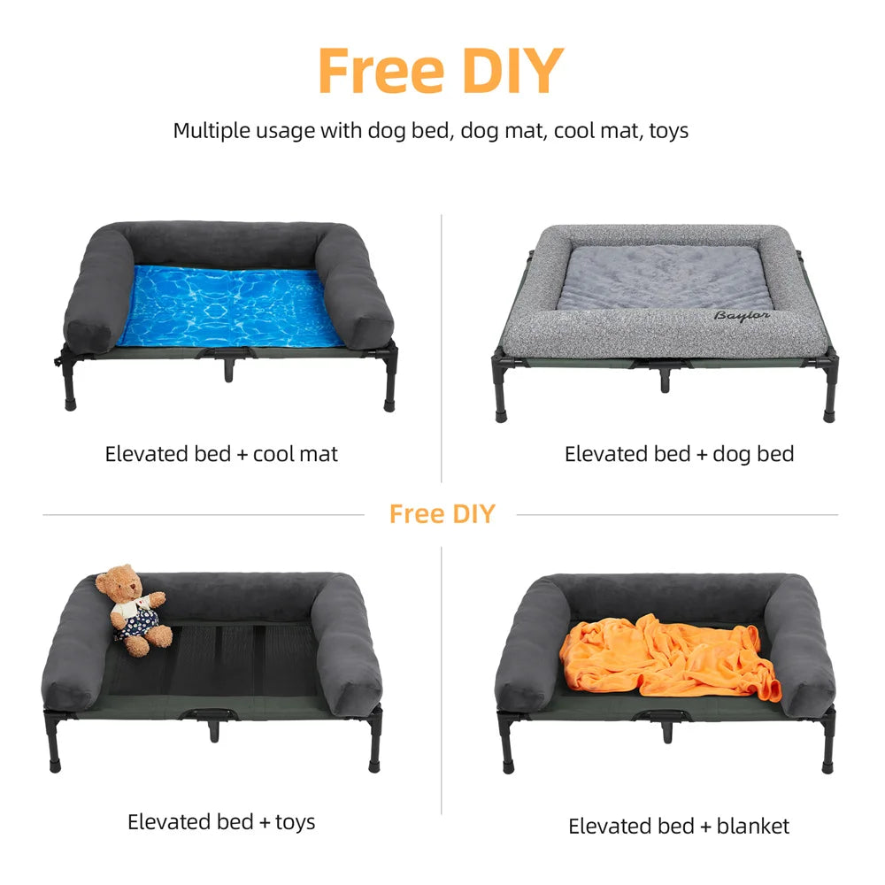 Large Outdoor Raised Dog Bed