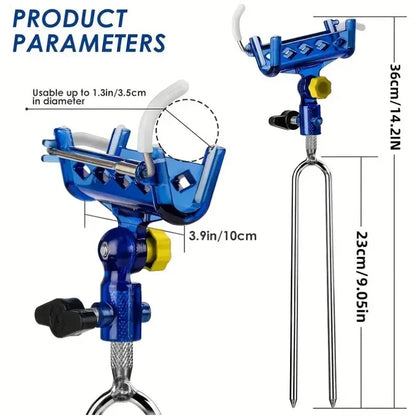 2-Piece Stainless Steel Fishing Rod Holder