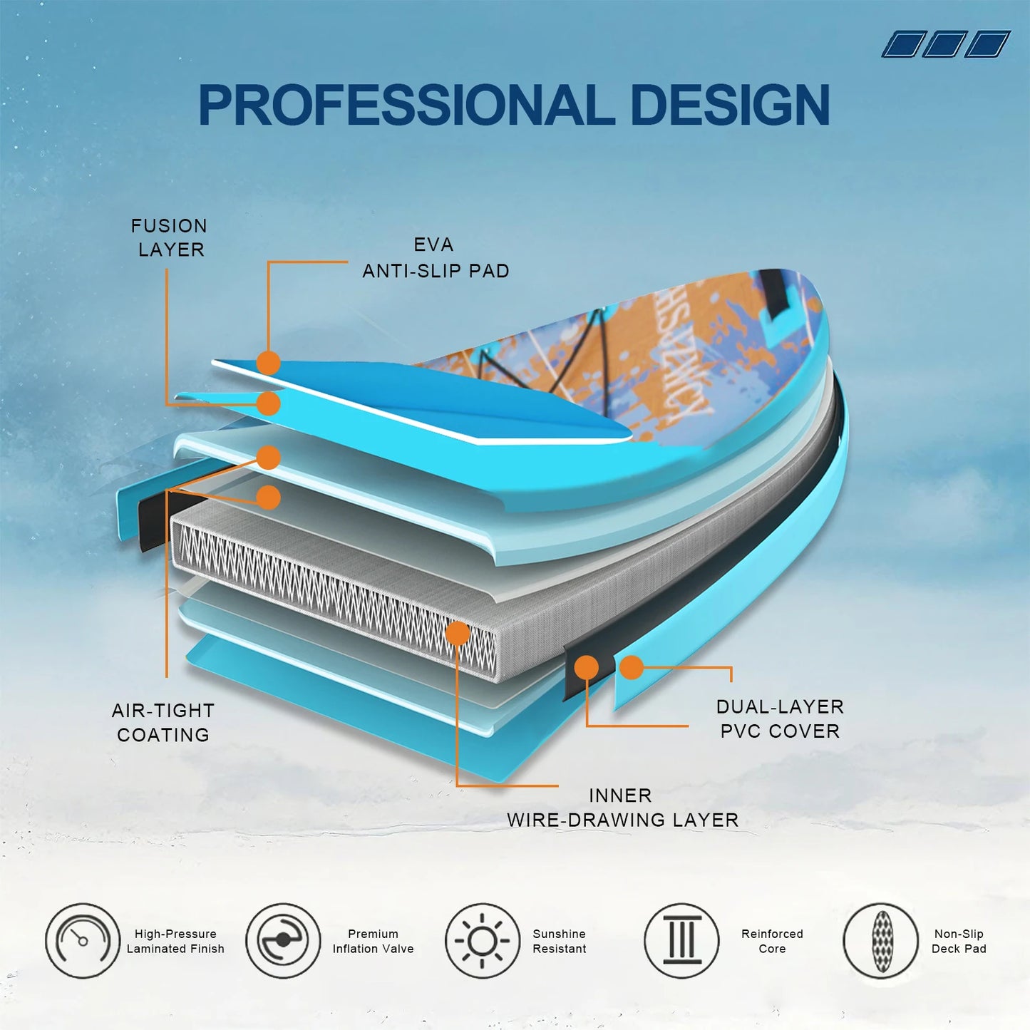 10' Inflatable Paddle Board