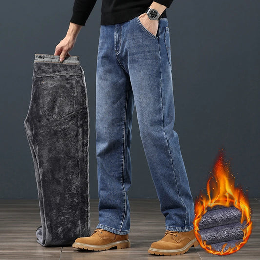 Men's Fleece Jeans