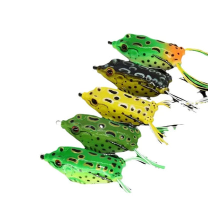5Pcs Fishing Soft Toad Frogs