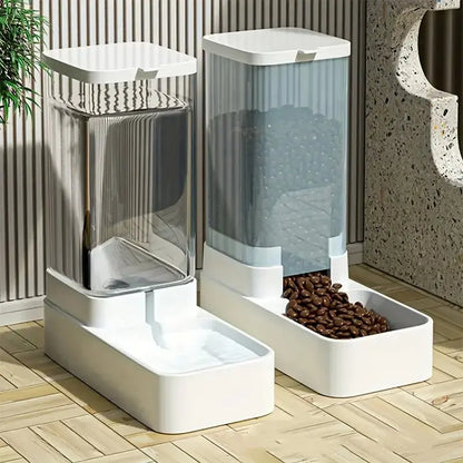 1pc/2pcs Automatic Dog Feeder/Water Dispenser