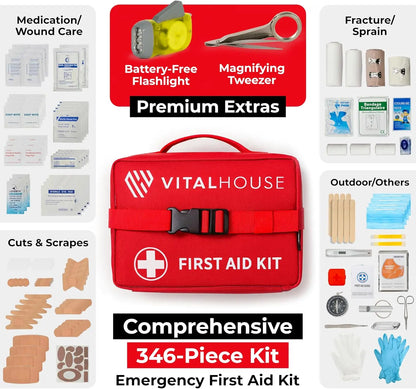 346-Piece Emergency First Aid Kit