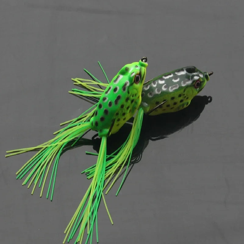 5Pcs Fishing Soft Toad Frogs
