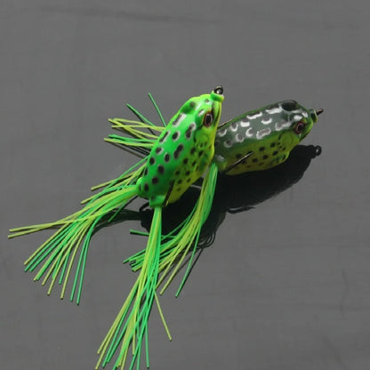 5Pcs Fishing Soft Toad Frogs