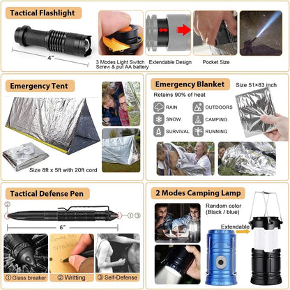 250Pcs Emergency Survival Kit