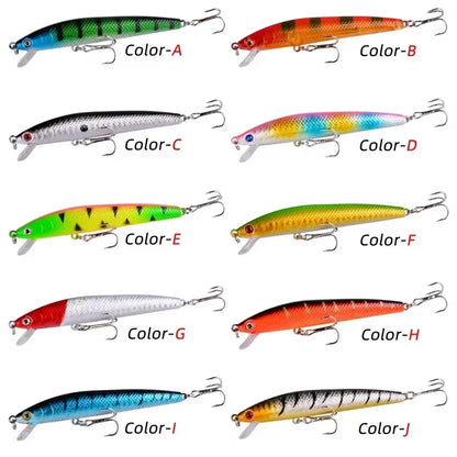 10 Piece Minnow Fishing Lures