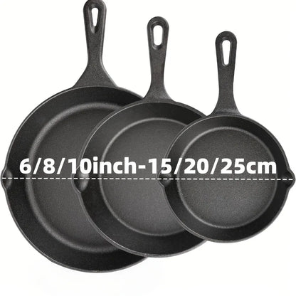 Cast Iron Skillet 3 Piece Set