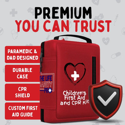 Kids First Aid Kit With CPR Mask