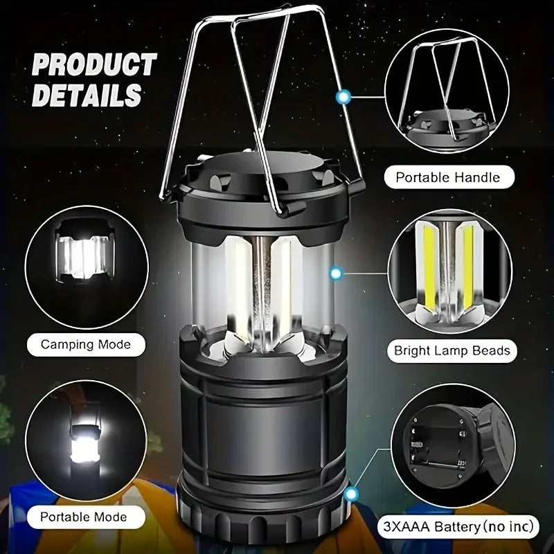 1/2/4Pcs LED Folding Camping Lantern