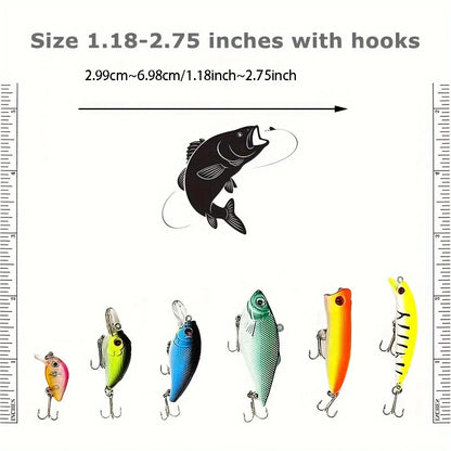 30Pcs Fishing Lures Set