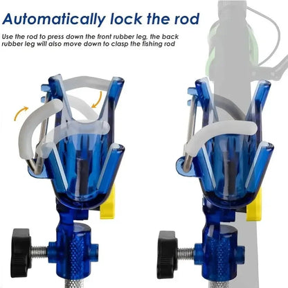 2-Piece Stainless Steel Fishing Rod Holder