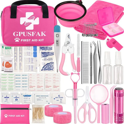 136pcs Dog First Aid Kit