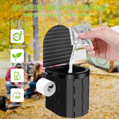 Portable Pop-Up Camping Toilet Tent With Shower