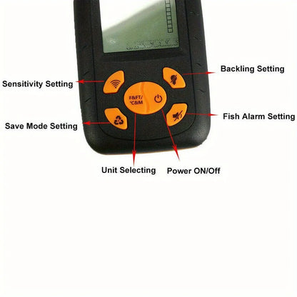 2.3'' Quality Portable Fish Finder Echo Sonar Alarm Sensor Transducer Fishfinder