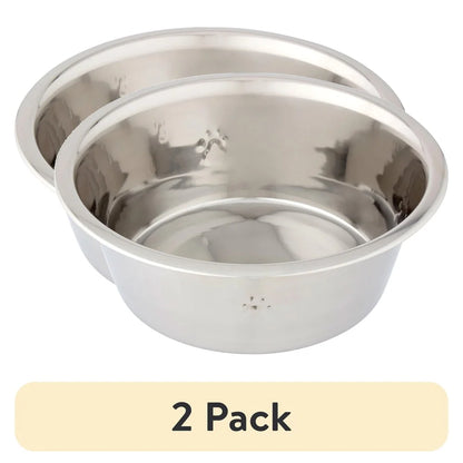 2 Pack Stainless Steel Dog Bowl