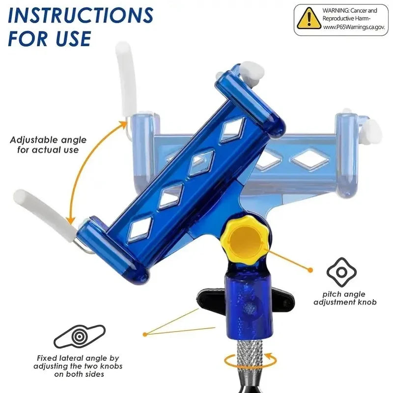 2-Piece Stainless Steel Fishing Rod Holder