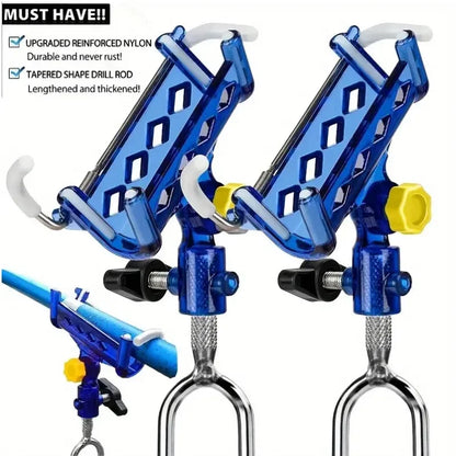 2-Piece Stainless Steel Fishing Rod Holder