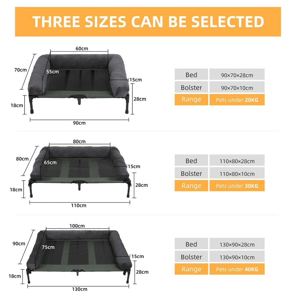 Large Outdoor Raised Dog Bed